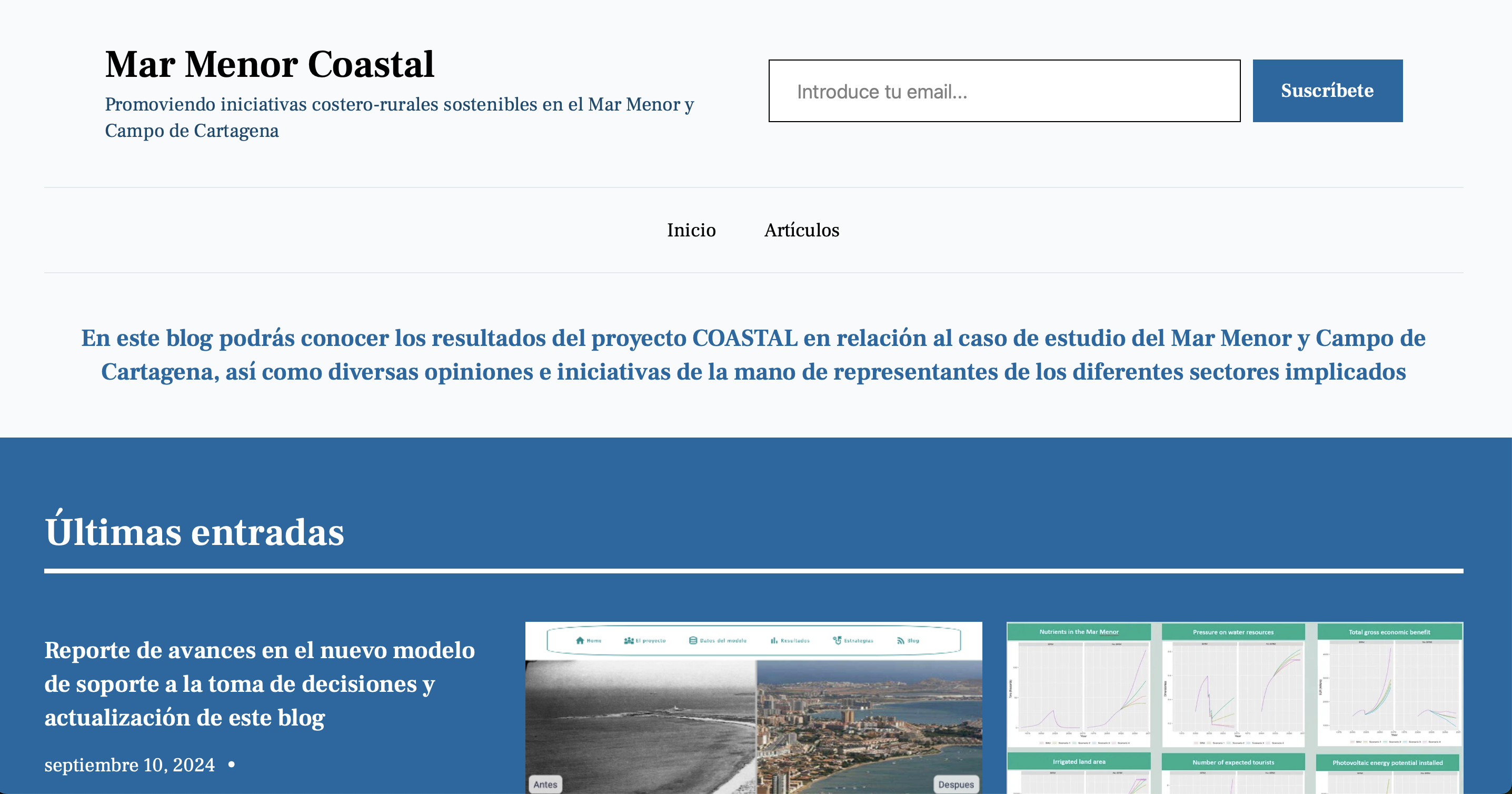 Reporte de avances en el nuevo modelo de soporte a la toma de decisiones y actualización de este blog